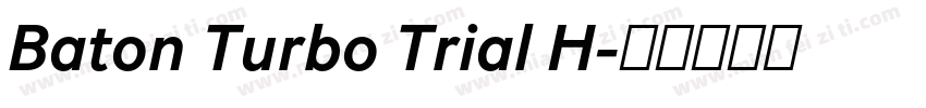 Baton Turbo Trial H字体转换